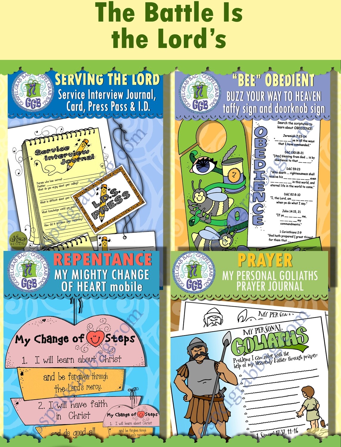 Sunday School Class &quot;The Battle Is the Lord&#39;s&quot; June (week 3) BUNDLE