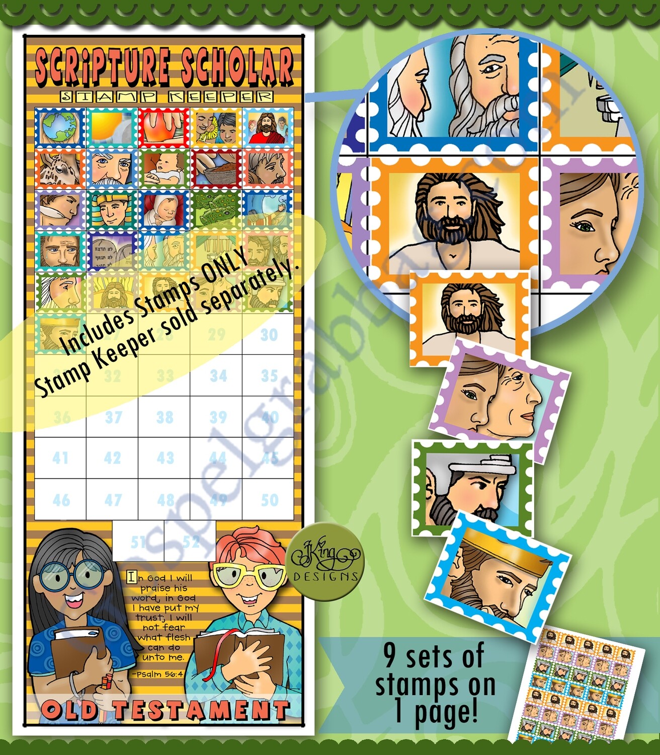 Scripture Scholar June Stamps (Old Testament)