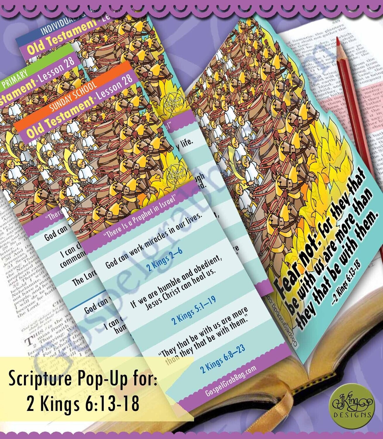 Scripture Pop-Up &amp; Bookmark: CFM OT July week 2 Lesson 28