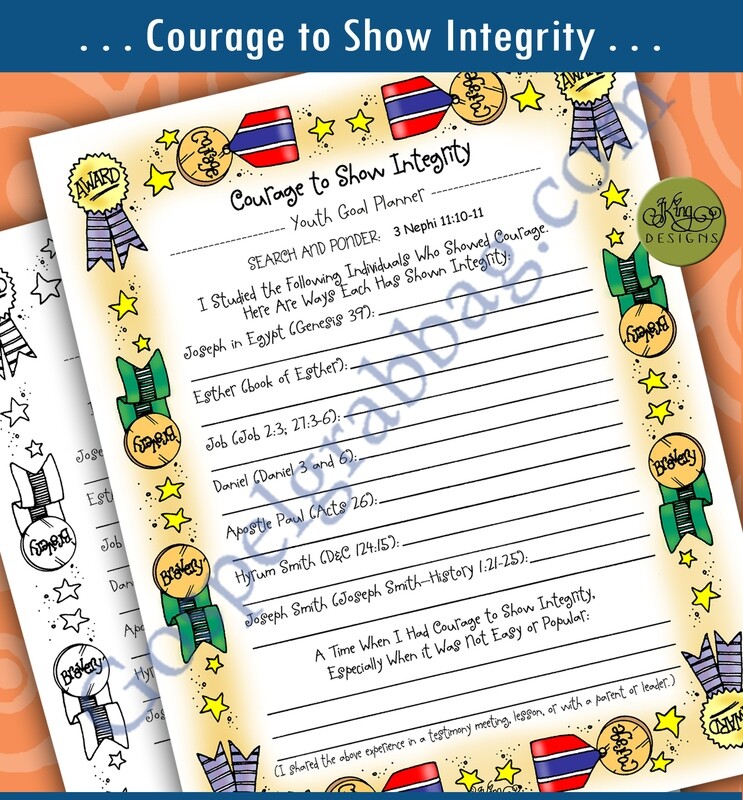 Youth Goal &quot;Courage to Show Integrity&quot;