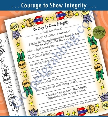 Youth Goal "Courage to Show Integrity"