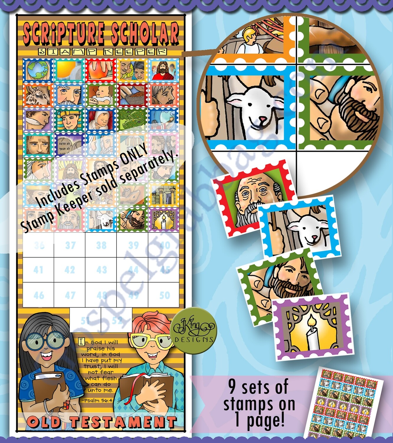 Scripture Scholar August Stamps (Old Testament)