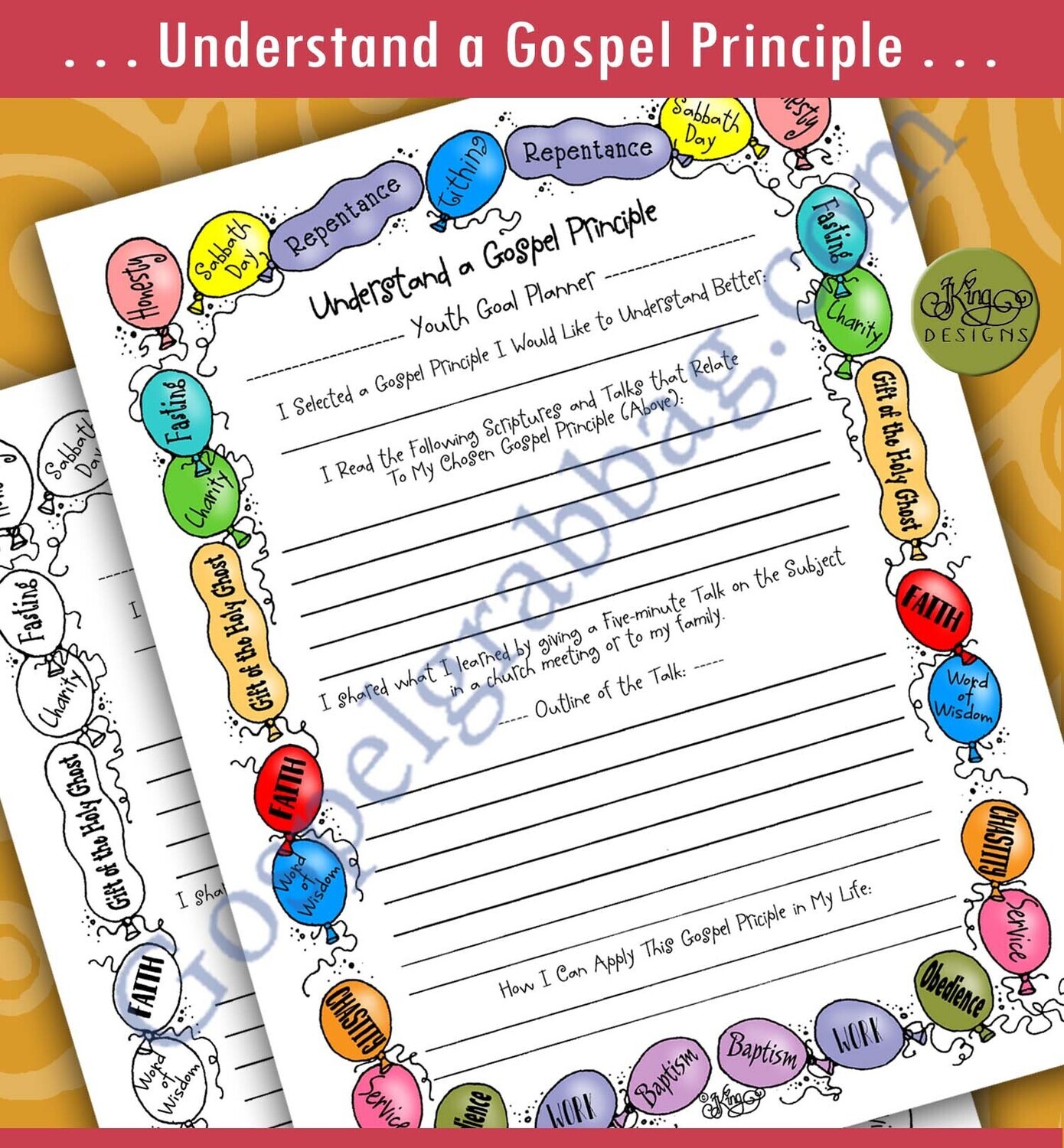YOUTH GOAL PLANNER Understand a Gospel Principle