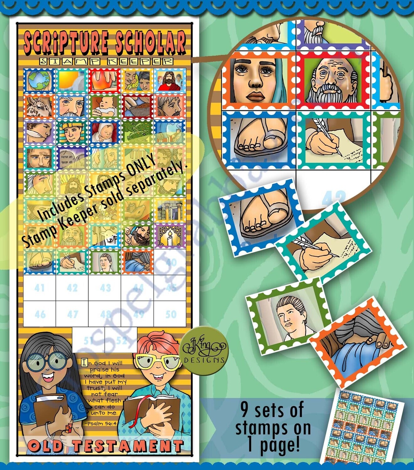 Scripture Scholar September Stamps (Old Testament)