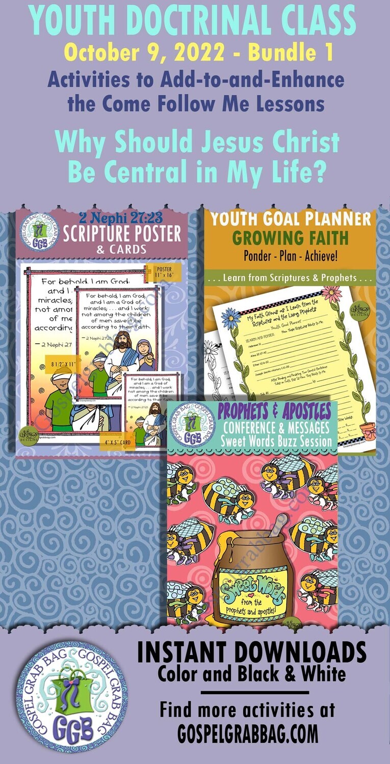 Youth Doctrinal Class &quot;Why Should Jesus Christ Be Central in My Life?&quot; October 9, 2022 BUNDLE 1