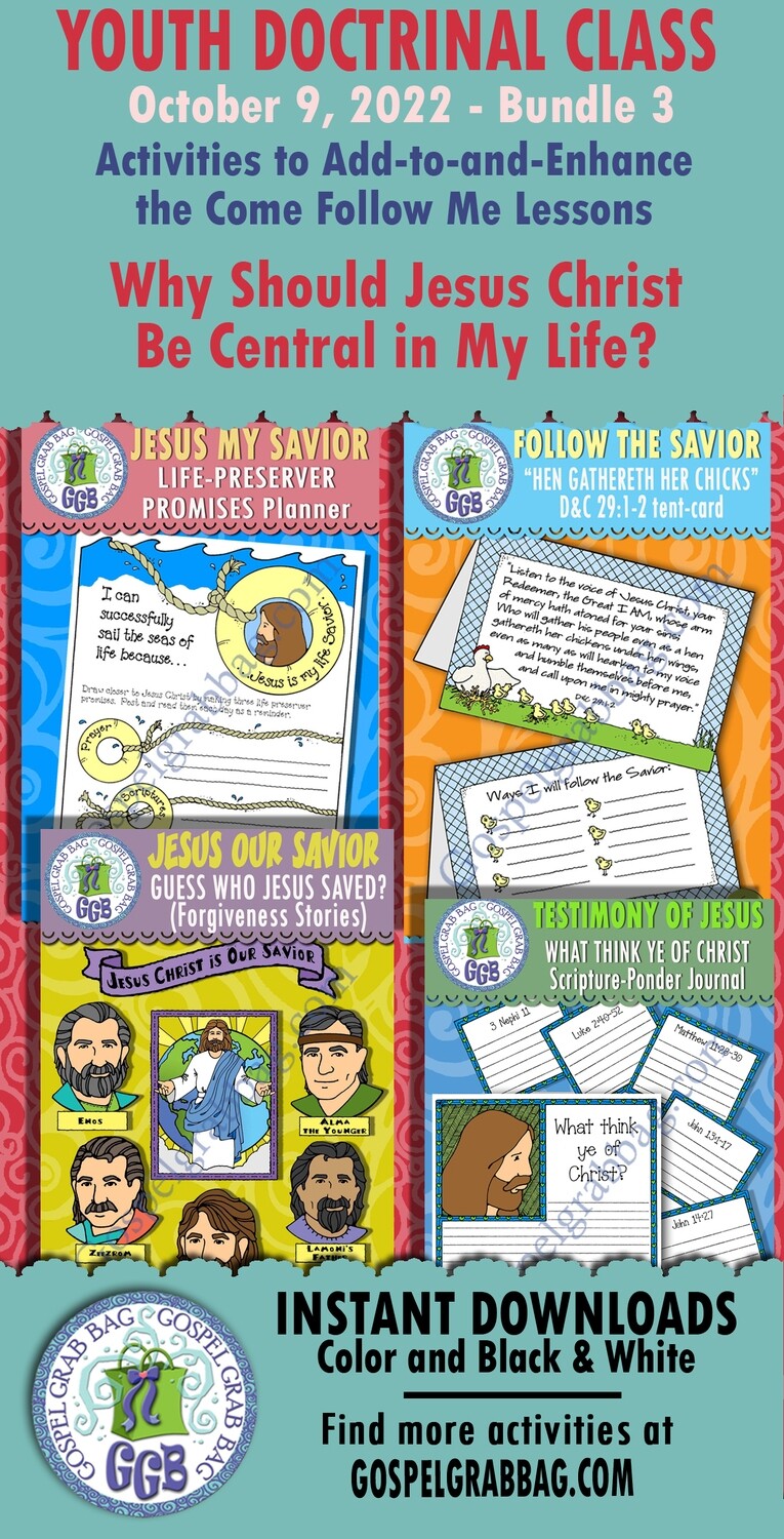 Youth Doctrinal Class &quot;Why Should Jesus Christ Be Central in My Life?&quot; October 9, 2022 BUNDLE 3