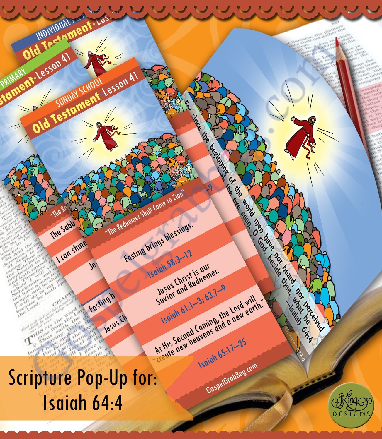 Scripture Pop-Up &amp; Bookmark: CFM OT Oct. Week 2 Lesson 41