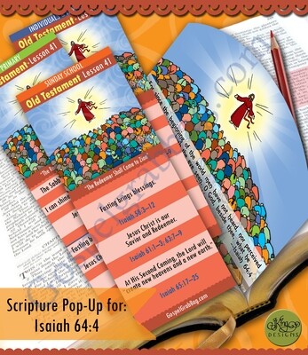 Scripture Pop-Up &amp; Bookmark: CFM OT Oct. Week 2 Lesson 41