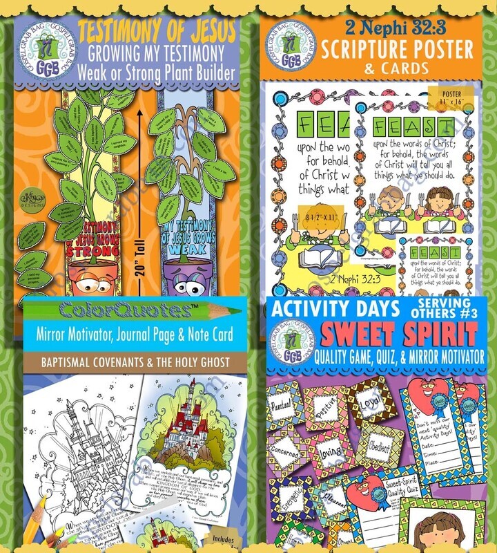 Sunday School Class "Before I Formed Thee in the Belly I Knew Thee" October (week 3) BUNDLE