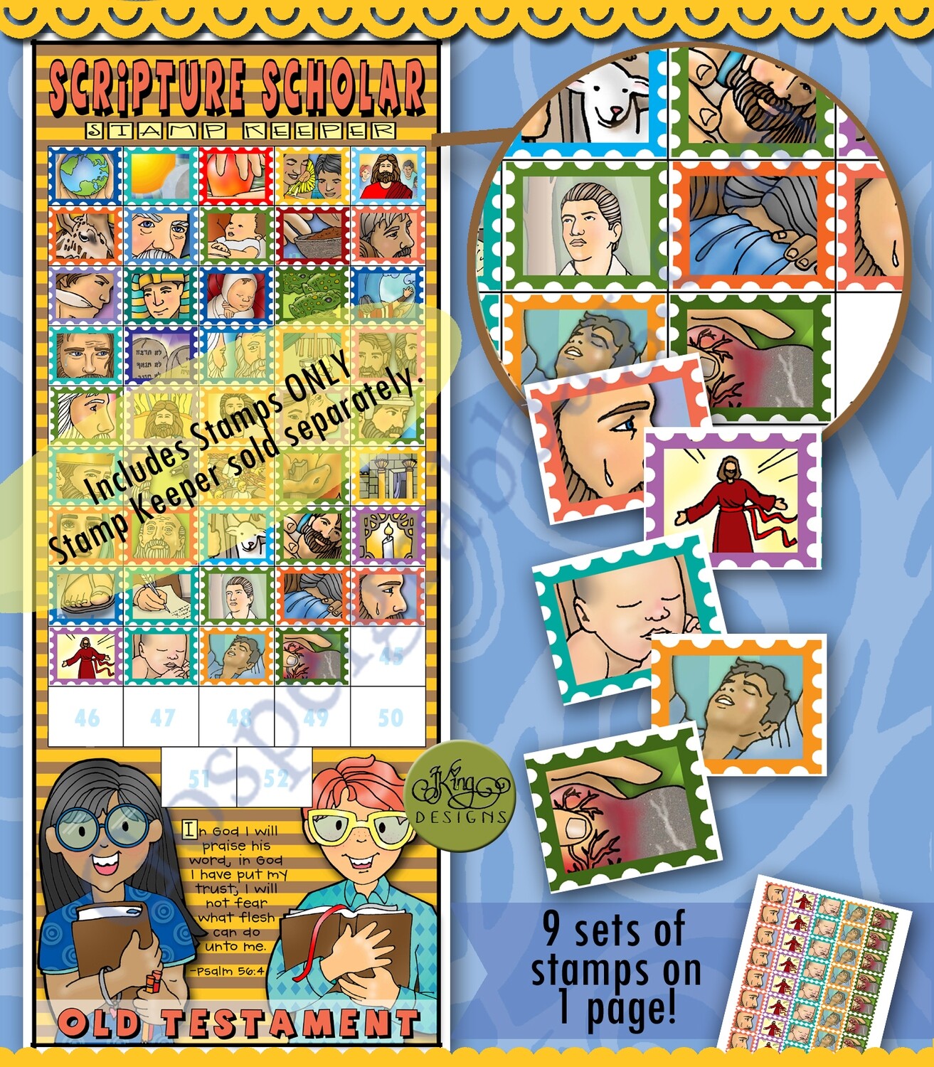 Scripture Scholar October Stamps (Old Testament)