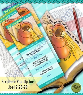 Scripture Pop-Up &amp; Bookmark: CFM OT Nov. Week 2 Lesson 46