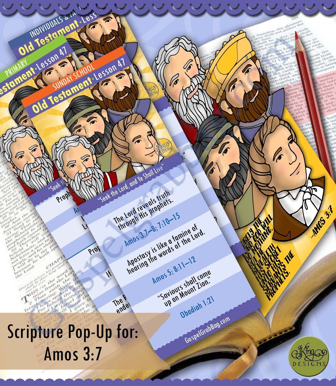 Scripture Pop-Up &amp; Bookmark: CFM OT Nov. Week 3 Lesson 47