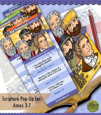 Scripture Pop-Up &amp; Bookmark: CFM OT Nov. Week 3 Lesson 47