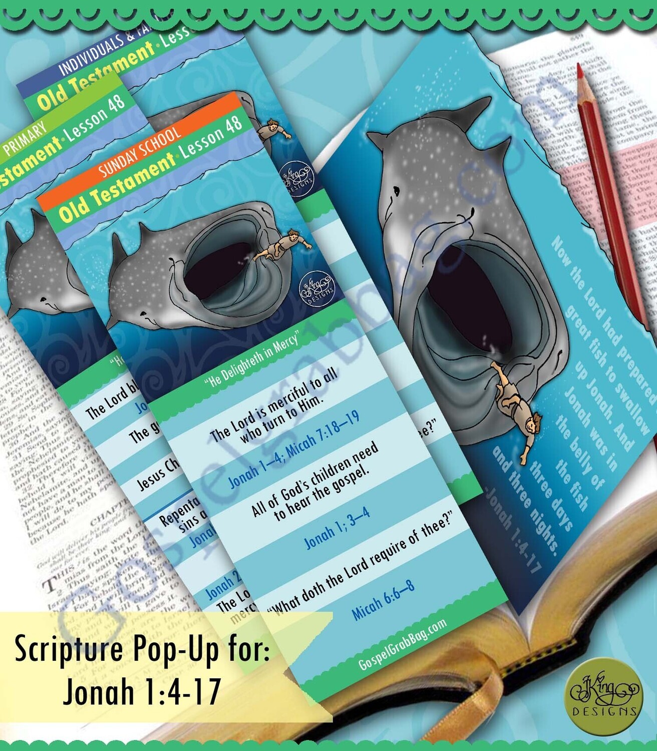 Scripture Pop-Up &amp; Bookmark: CFM OT Nov. Week 4 Lesson 48