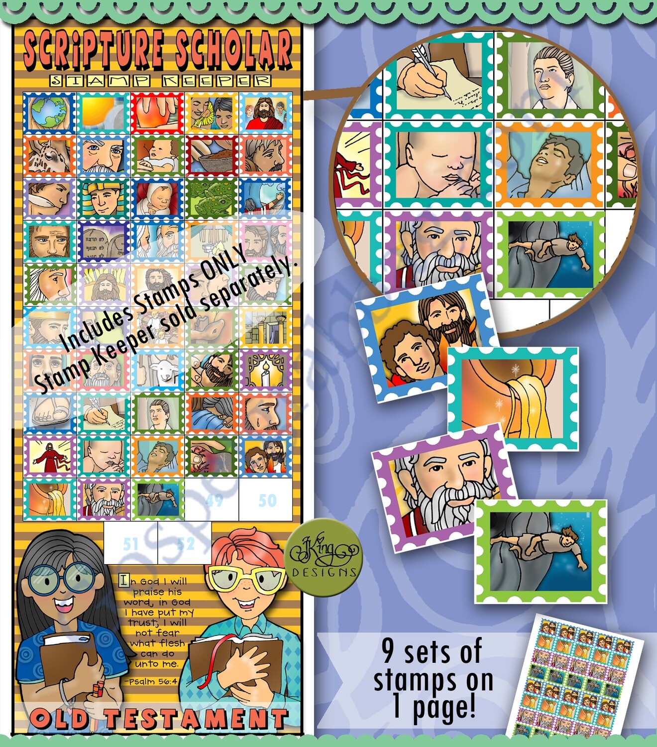 Scripture Scholar November Stamps (Old Testament)