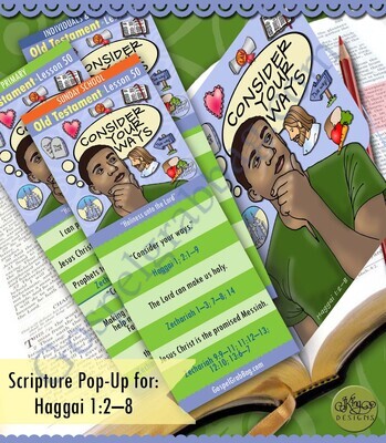 Scripture Pop-Up & Bookmark: CFM OT Dec. Week 2 Lesson 50