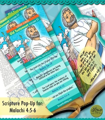 Scripture Pop-Up &amp; Bookmark: CFM OT Dec. Week 3 Lesson 51