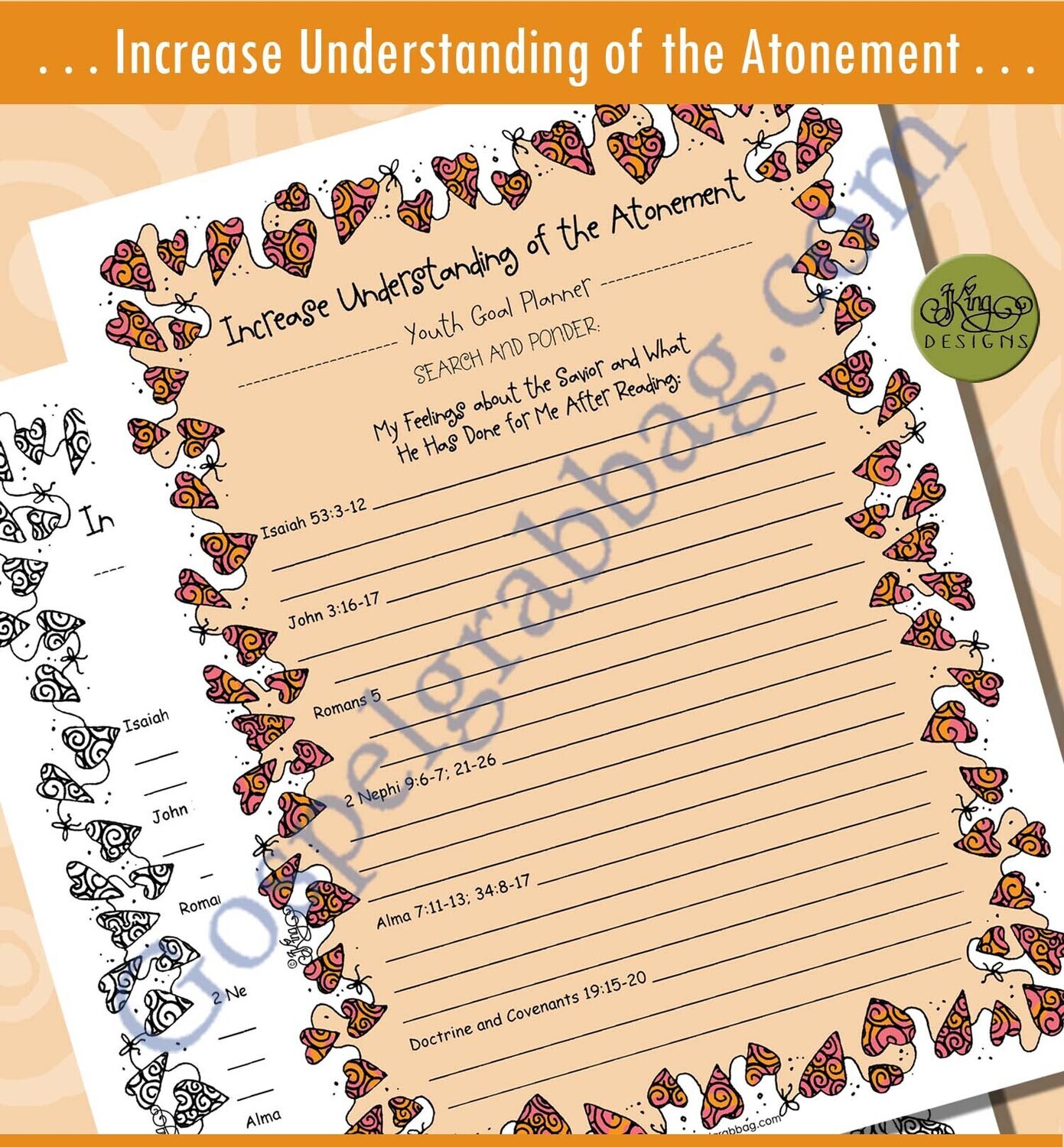 YOUTH GOAL PLANNER Increase Understanding of the Atonement