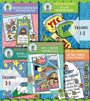 CFM New Testament January 2023 Ages 4-7 BUNDLE - Activities