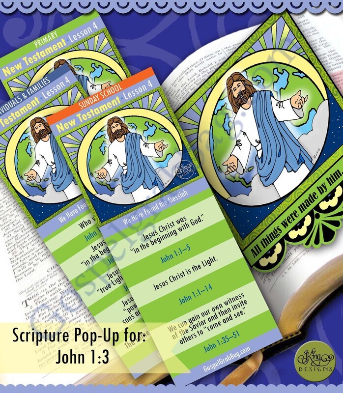 Scripture Pop-Up &amp; Bookmark: CFM NT- Lesson 4