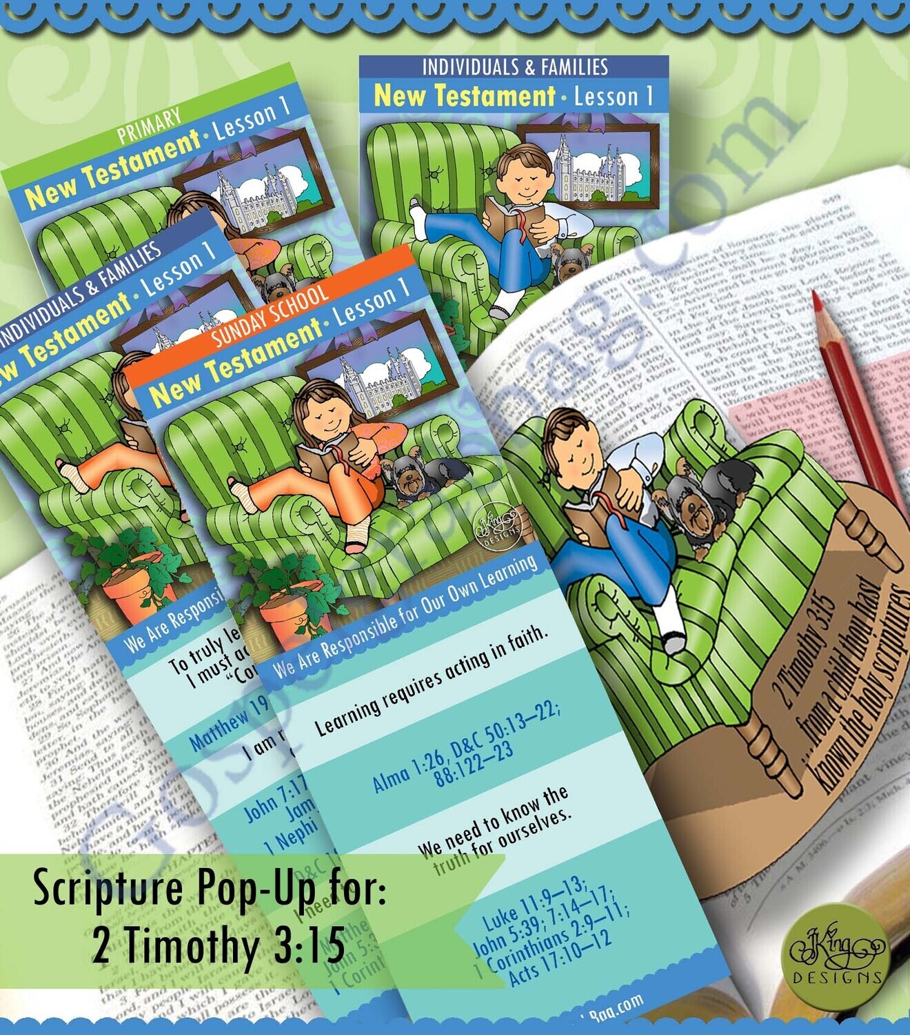Scripture Pop-Up &amp; Bookmark: CFM NT- Lesson 1