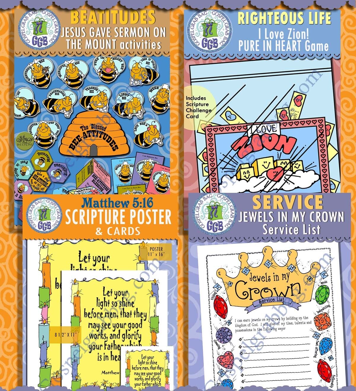 Sunday School Class &quot;Blessed Are Ye&quot; February (week 3) BUNDLE