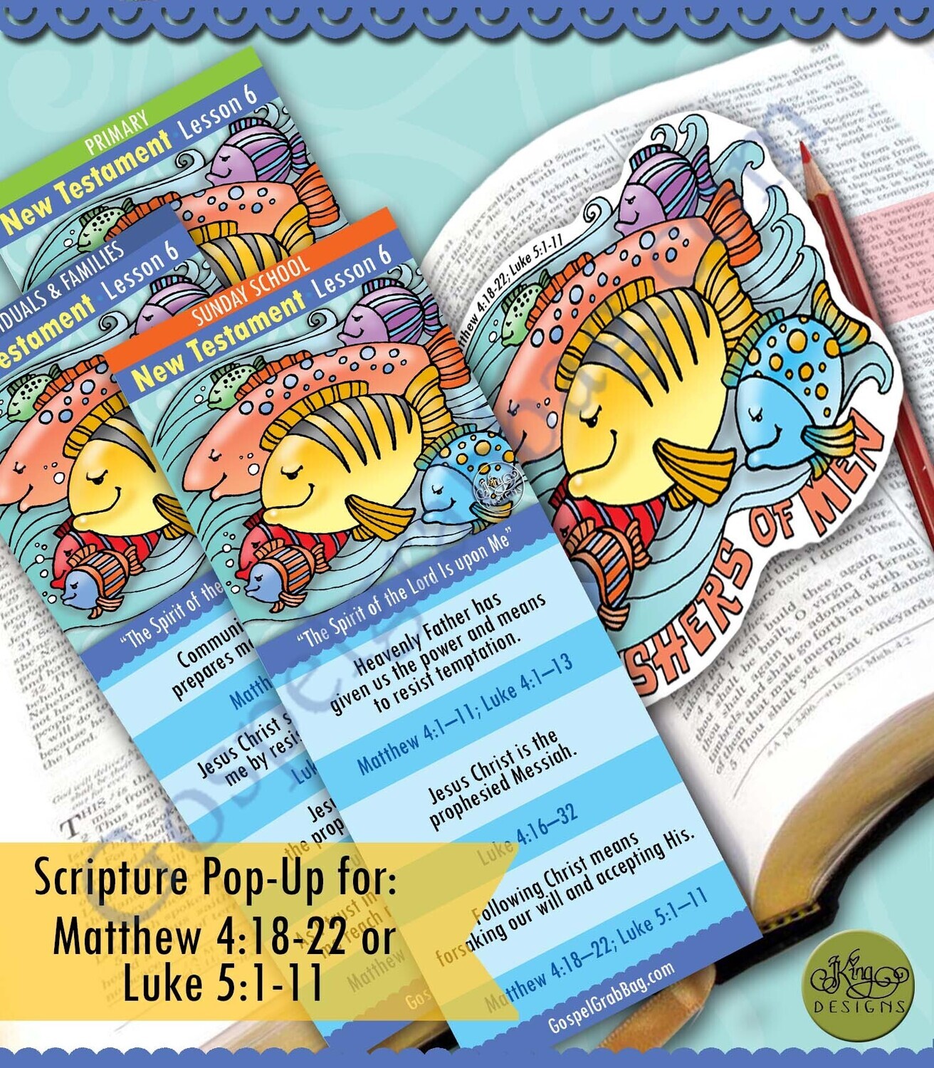 Scripture Pop-Up &amp; Bookmark: CFM NT- Lesson 6