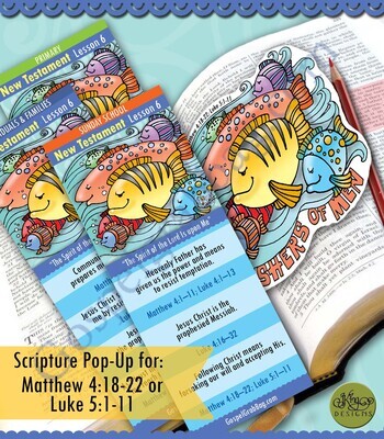 Scripture Pop-Up &amp; Bookmark: CFM NT- Lesson 6