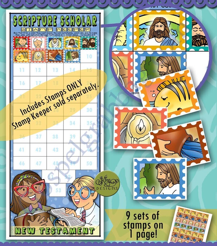 Scripture Scholar February Stamps (New Testament)