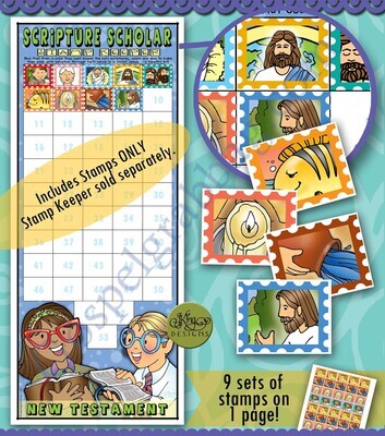 Scripture Scholar February Stamps (New Testament)