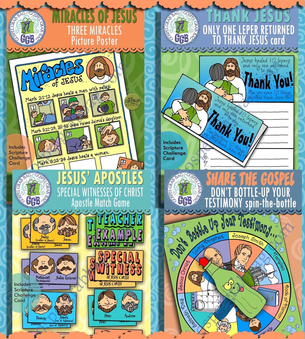 Sunday School Class &quot;These Twelve Jesus Sent Forth&quot; March (week 2) BUNDLE