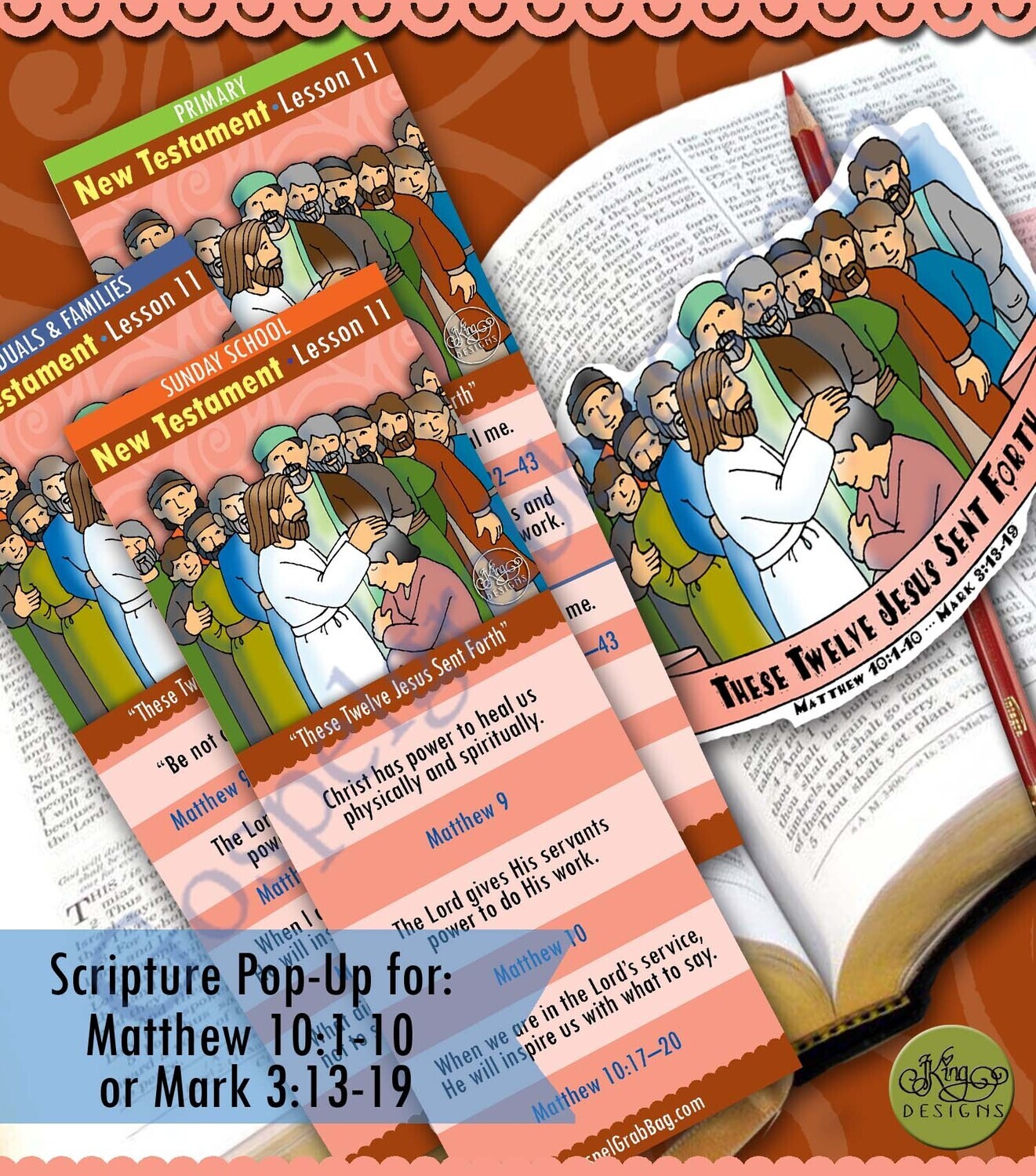 Scripture Pop-Up &amp; Bookmark: CFM NT- Lesson 11