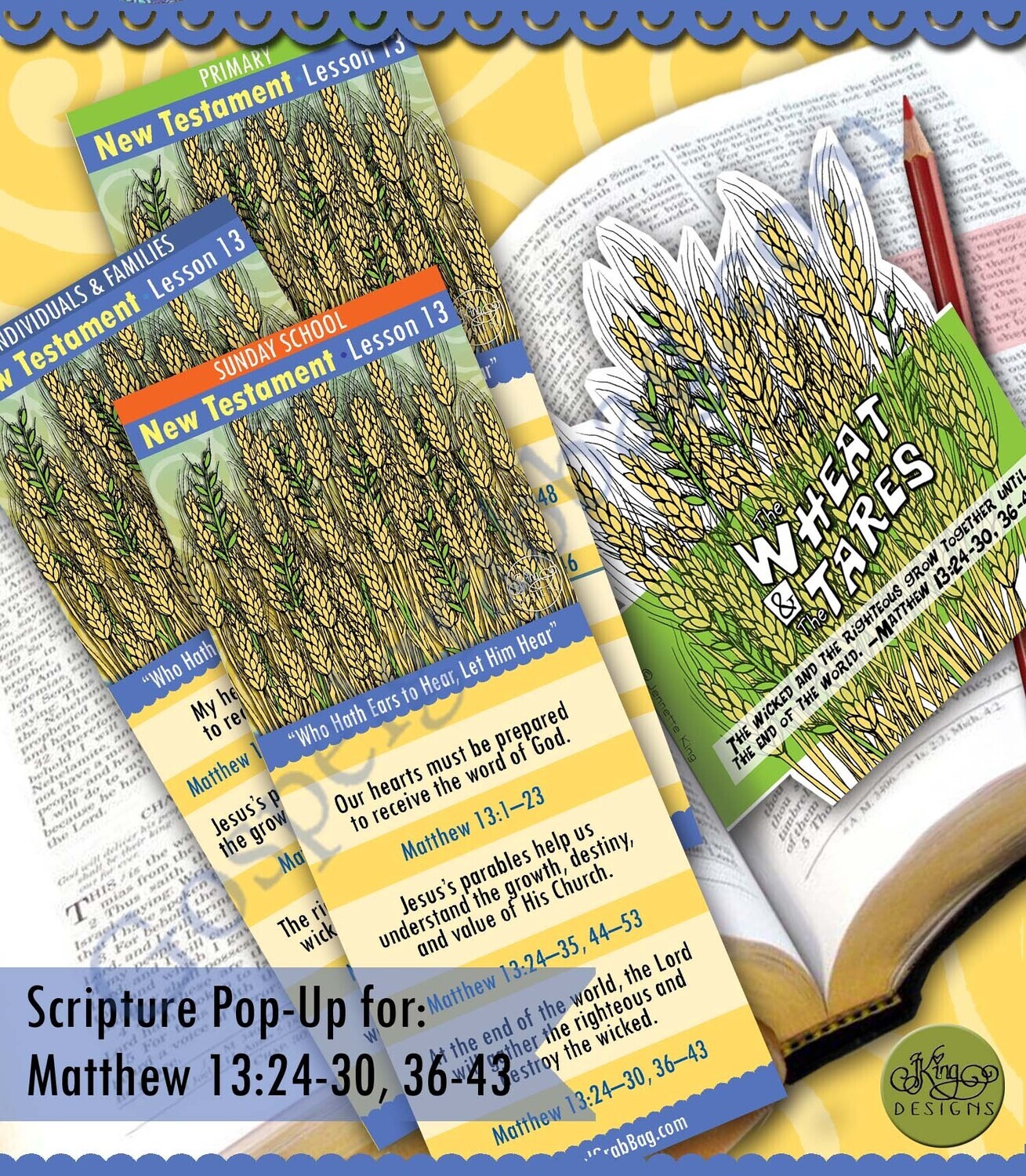 Scripture Pop-Up &amp; Bookmark: CFM NT- Lesson 13