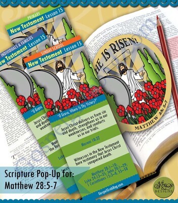 Scripture Pop-Up &amp; Bookmark: CFM NT- Lesson 15