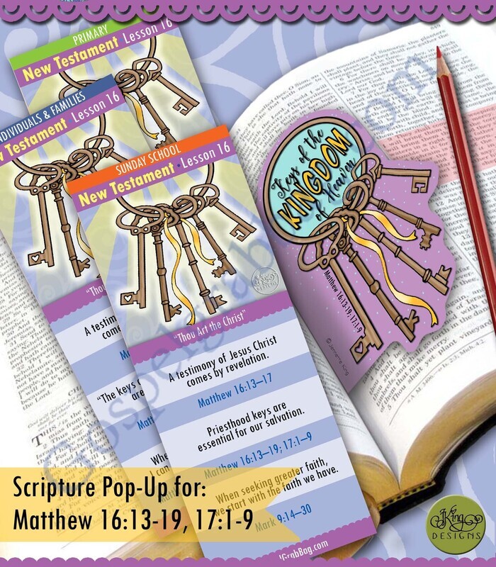 Scripture Pop-Up &amp; Bookmark: CFM NT- Lesson 16