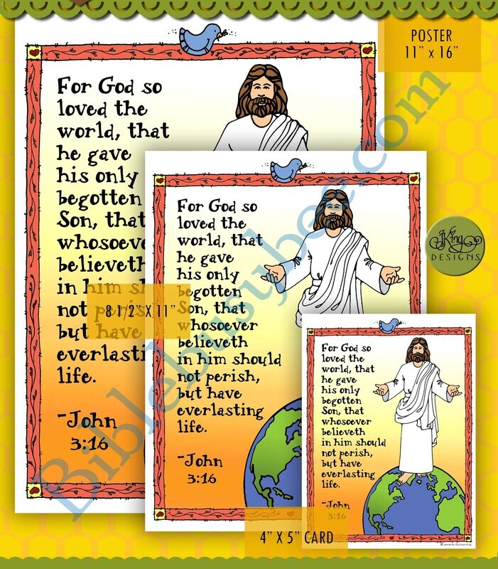 Scripture Poster: John 3:16