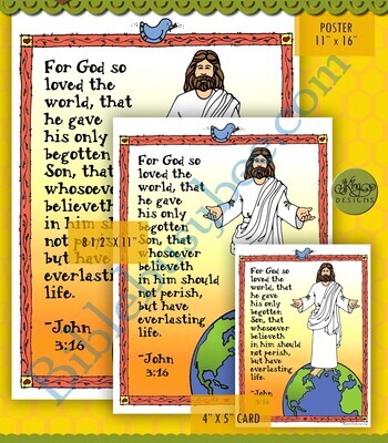 Scripture Poster: John 3:16