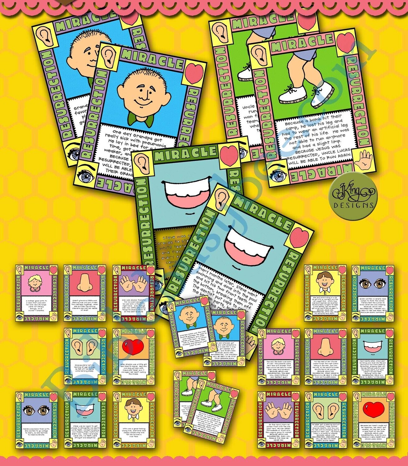 Resurrection Miracles match game - Easter