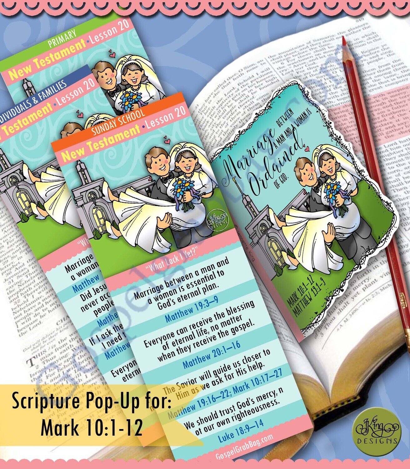 Scripture Pop-Up &amp; Bookmark: CFM NT- Lesson 20