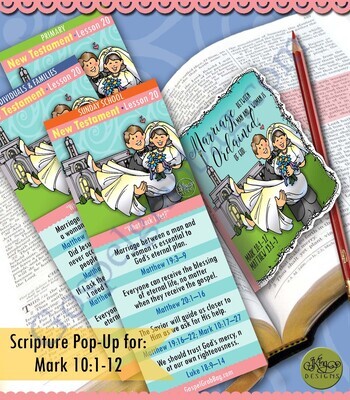 Scripture Pop-Up &amp; Bookmark: CFM NT- Lesson 20