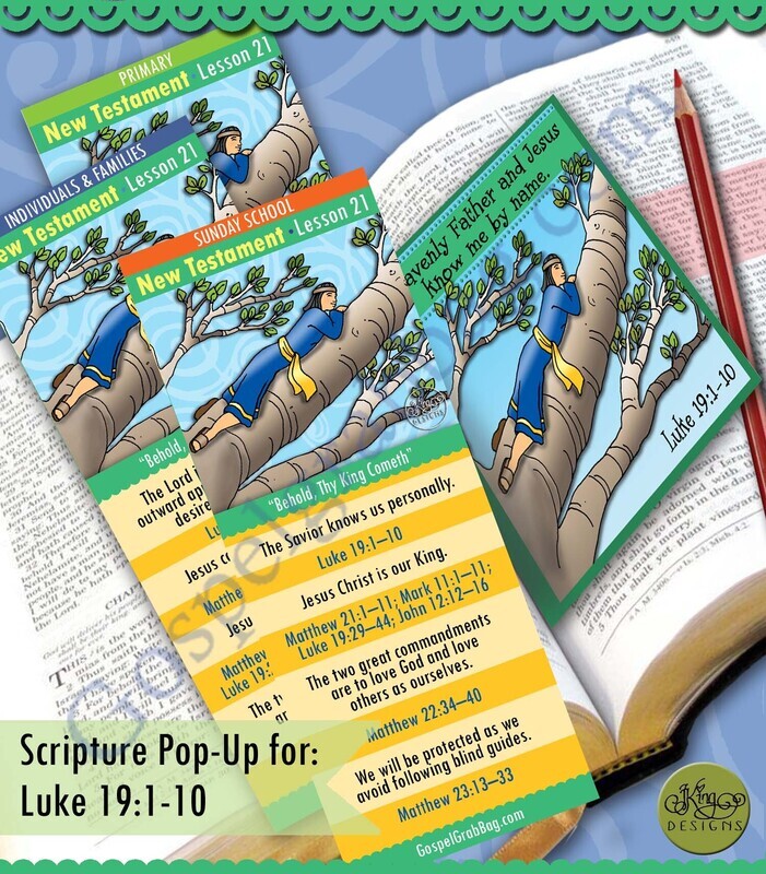Scripture Pop-Up &amp; Bookmark: CFM NT- Lesson 21