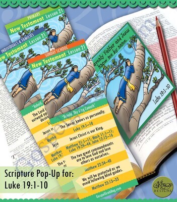 Scripture Pop-Up &amp; Bookmark: CFM NT- Lesson 21