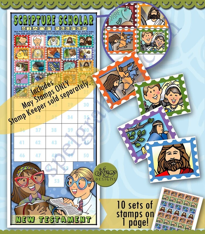 Scripture Scholar May Stamps (New Testament)