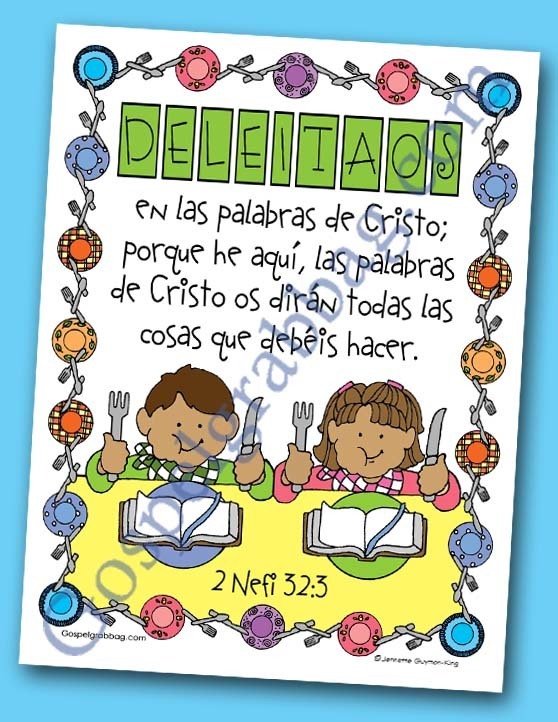 Scripture Poster: 2 Nephi 32:3 (Spanish)