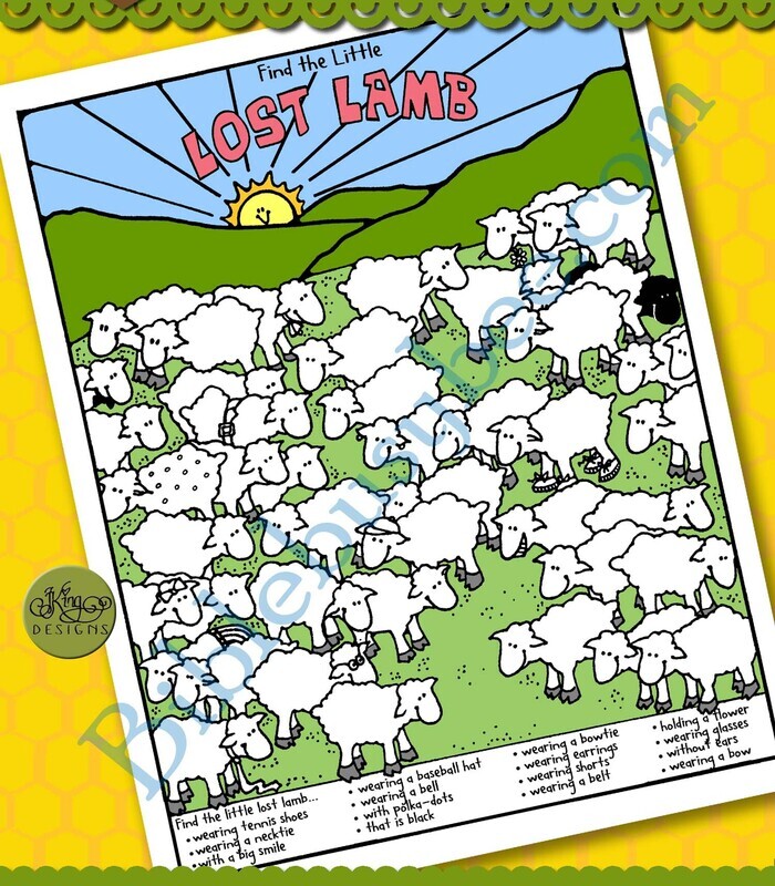 Find the Lost Lamb picture puzzle