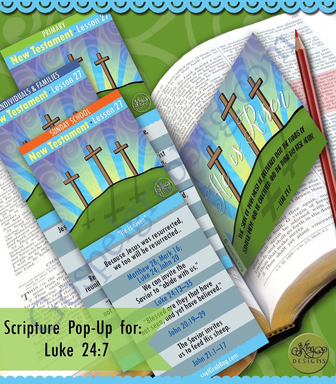 Scripture Pop-Up &amp; Bookmark: CFM NT- Lesson 27