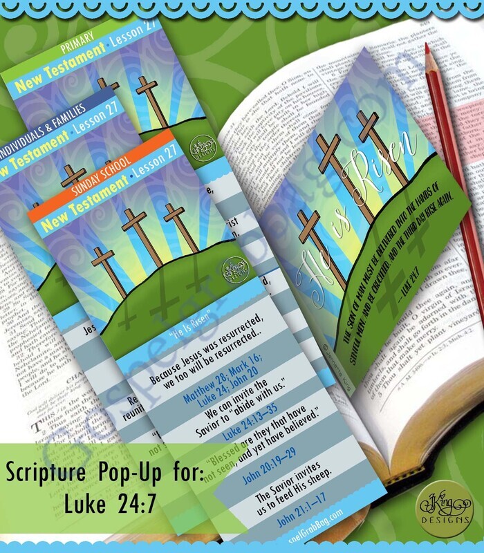 Scripture Pop-Up &amp; Bookmark: CFM NT- Lesson 27