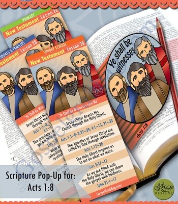 Scripture Pop-Up &amp; Bookmark: CFM NT- Lesson 28