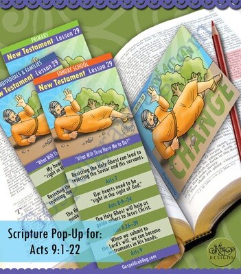 Scripture Pop-Up &amp; Bookmark: CFM NT- Lesson 29