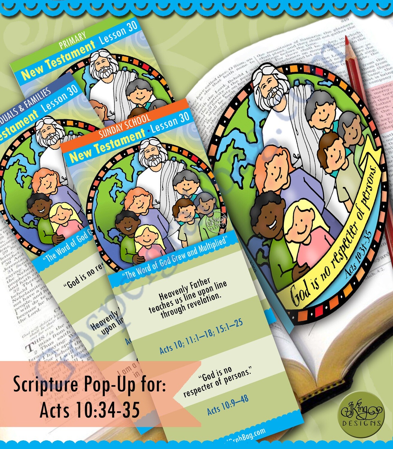 Scripture Pop-Up &amp; Bookmark: CFM NT- Lesson 30